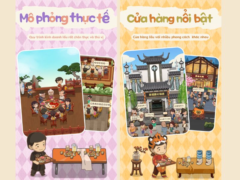 Lối chơi đơn giản trong Tiệm lẩu Đường Hạnh Phúc