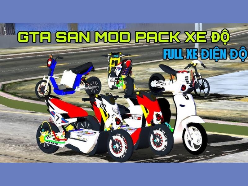 Game Gta San Mod Xe Độ sở hữu đa dạng các dòng xe