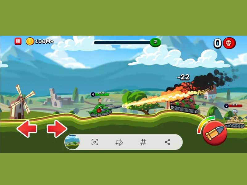 Game Hack Hills Of Steel có lối chơi đa dạng