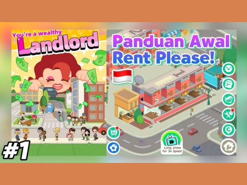 Game Rent Please Landlord Sim Mod cho phép người chơi trải nghiệm hai bản đồ