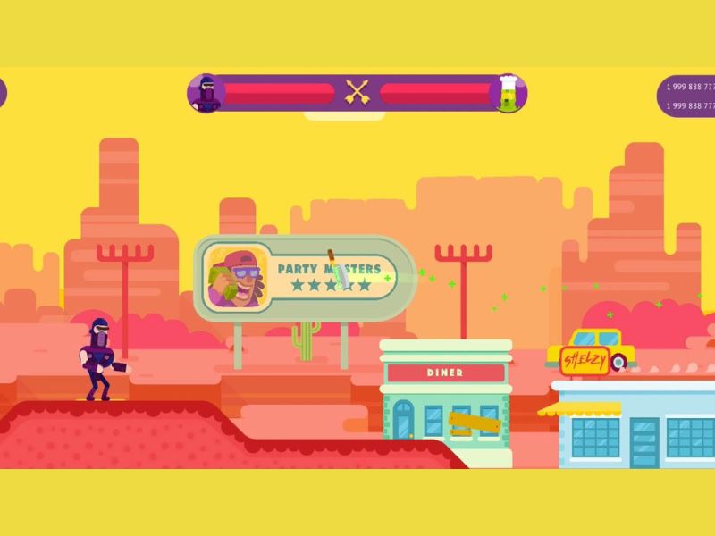 Hack Bowmasters có lối chơi đơn giản