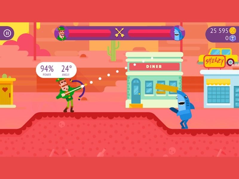 Hack Bowmasters sở hữu đồ họa và âm thanh hấp dẫn