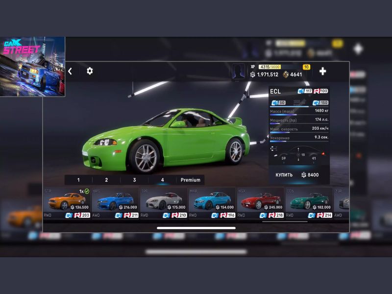 Hack Carx Street mở khóa tất cả các xe