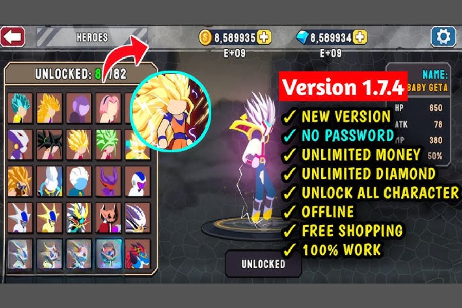 Hack Stickman Warriors 1