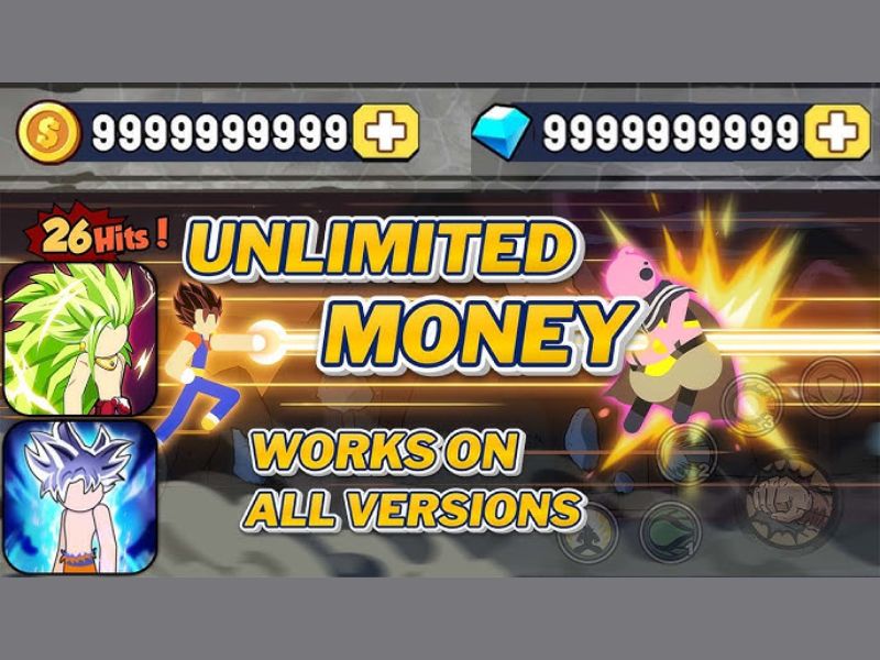 Hack Stickman Warriors full tiền