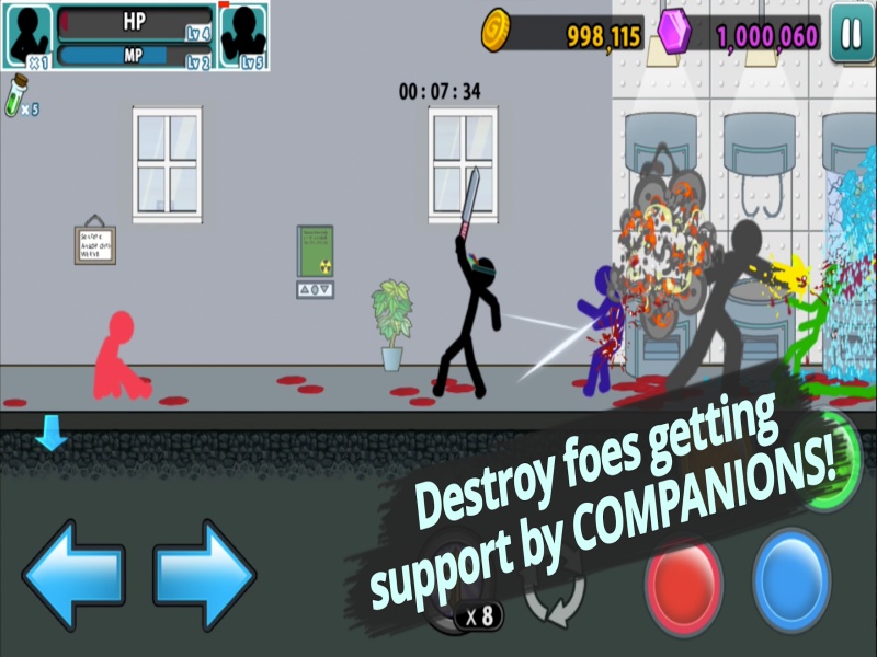 Phong cách đồ họa Stickman bạo lực nhưng vui nhộn