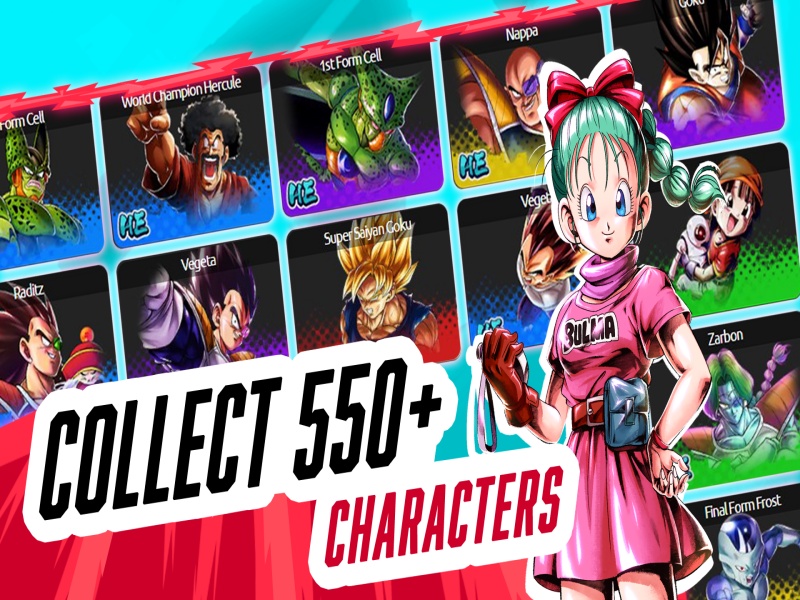 Hệ thống nhân vật đa dạng và thiết kế đẹp mắt trong Dragon Ball Legends Mod