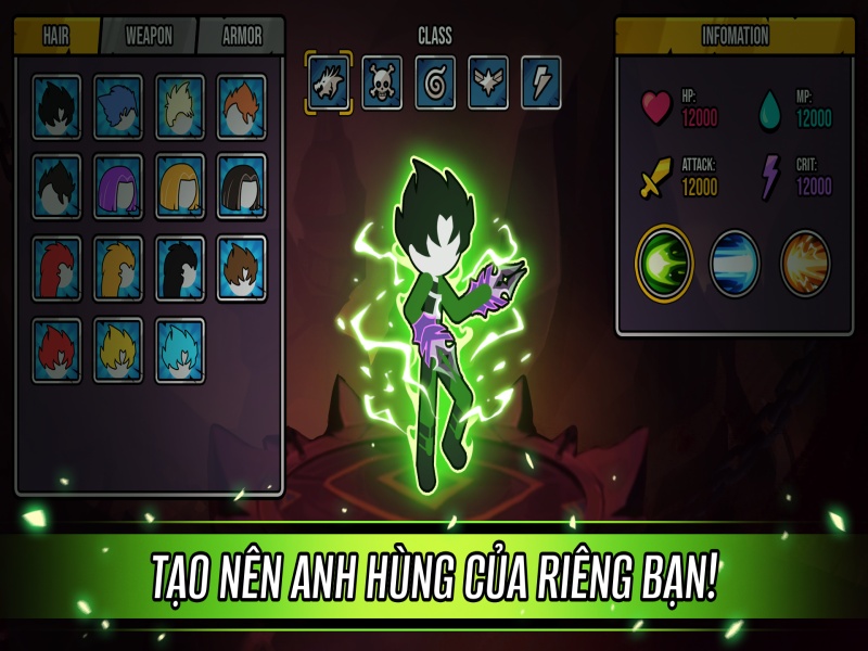 Kho tàng nhân vật và cơ chế biến hình hấp dẫn của game Hack Chiến Binh Đa Vũ Trụ Đại Chiến