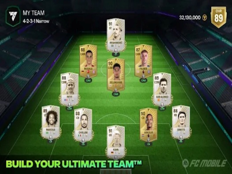 Nâng cấp cầu thủ Game Hack Fc Mobile Mod Apk