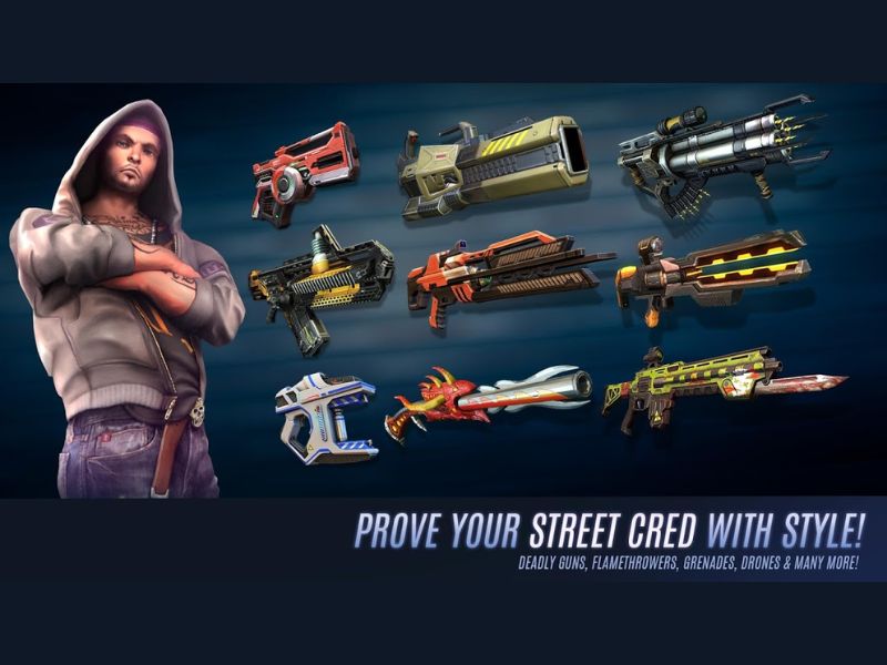 Hack Gangstar Vegas có kho vũ khí khổng lồ