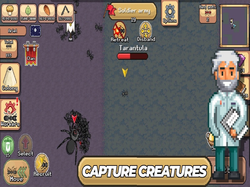 Cơ chế điều khiển và lối chơi trực quan của game Hack Pocket Ants