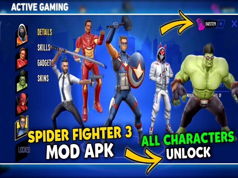 Phiên Bản Hack Spider Fighter 3
