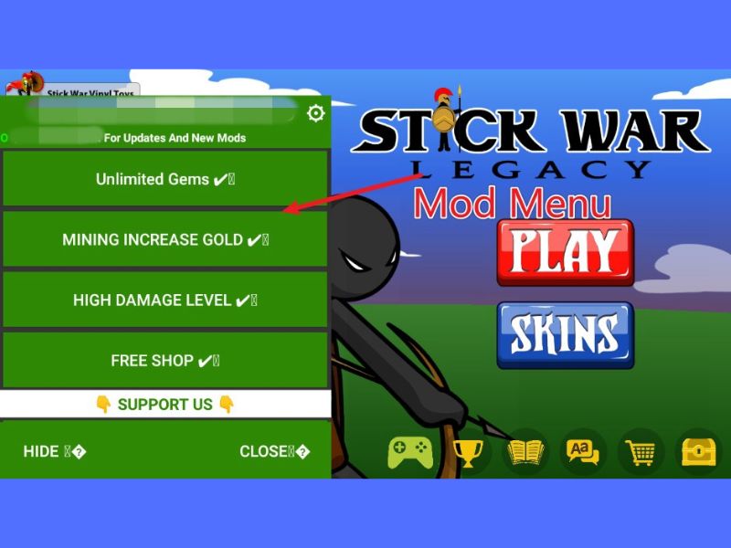 Hack Stick War Legacy Modlmh.com Mod menu