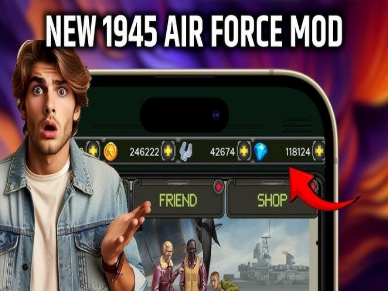 1945 Air Force Mod Apk vô hạn tiền và kim cương