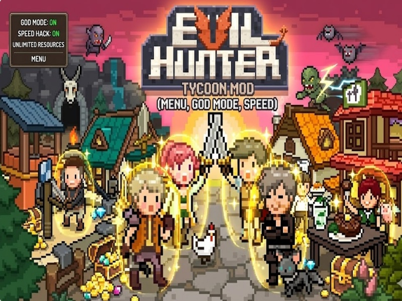 Phiên Bản Evil Hunter Tycoon Mod