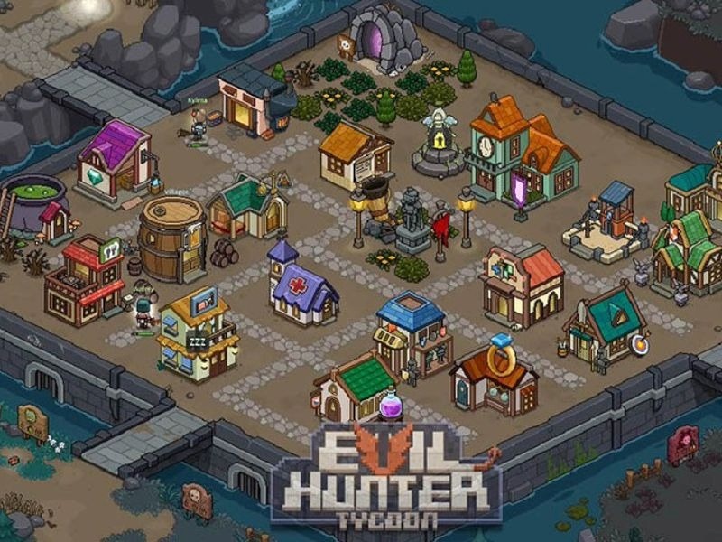 Nâng cấp sức mạnh cho thợ săn giúp chống quái hiệu quả hơn trong Evil Hunter Tycoon Mod