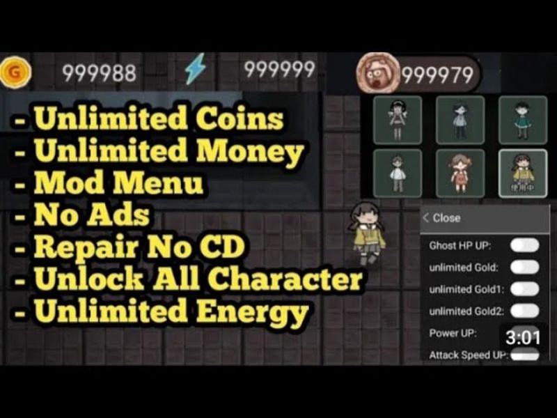 Hack Haunted Dorm Vô Hạn Tiền Kim Cương Có Gì?