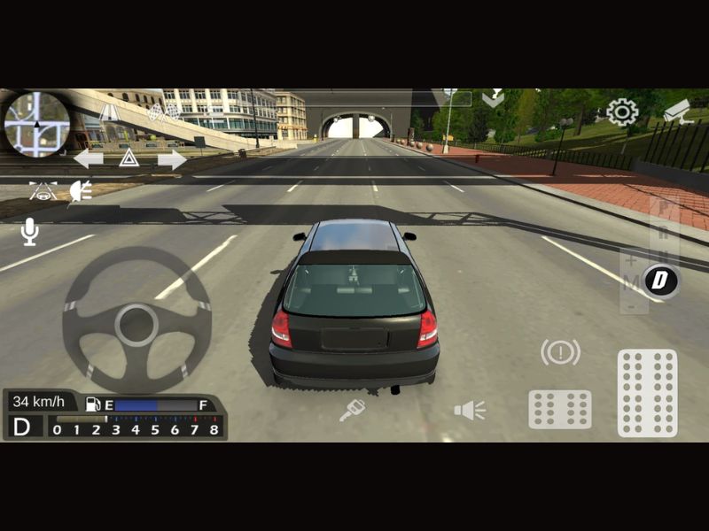 Hệ thống điều khiển chân thực như xe thật trong Hack Car Parking Multiplayer