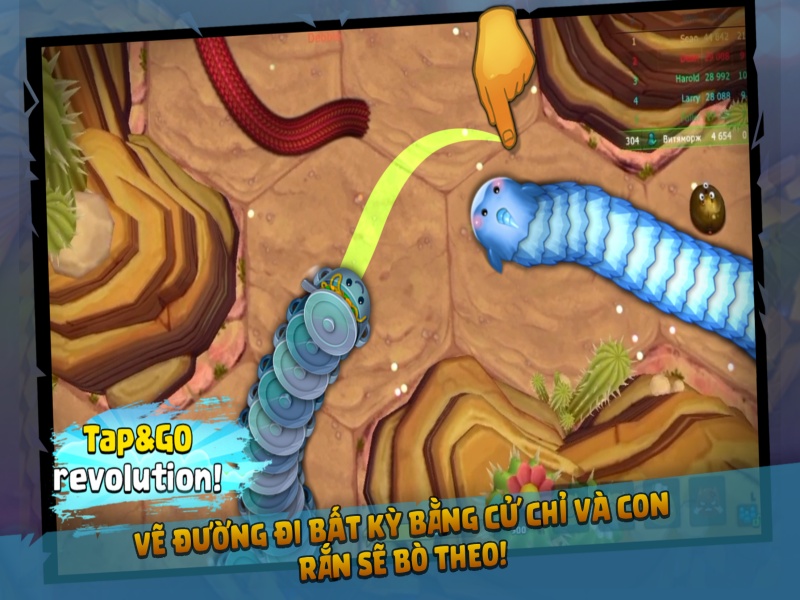 Cơ chế săn mồi và tiến hóa độc đáo trong Game Little Big Snake Mod Apk