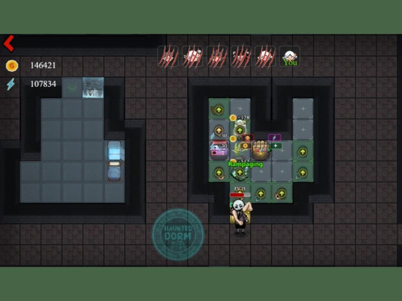 Lối chơi chiến thuật phòng thủ căng não trong Haunted Dorm Hack
