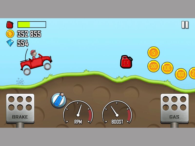 Nhập vai nhân vật hấp dẫn và sáng tạo trong Hack Hill Climb Racing