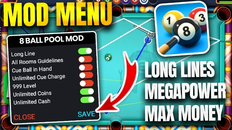 Phiên bản 8 Ball Pool MOD APK có những tính năng gì?