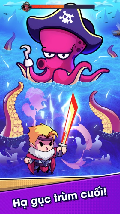 Đối đầu boss ở cuối mỗi màn